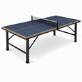 Tavolo da ping pong blu 274 × 152,5 × 76 cm in MDF e acciaio con rete inclusa